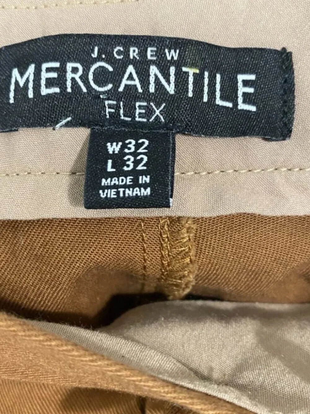 J. Crew Men Mercantile Flex Chino Pants Rust Straight Leg Cotton Size 32 x 32